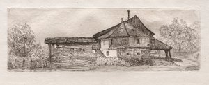 1879年、ドナウ川のオールドミル。 作： Otto H. Bacher
