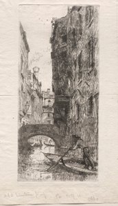 ポンテデルピストル、ヴェネツィア、1880年。 作： Otto H. Bacher