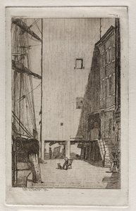 船とエレベーター、1878年。 作： Otto H. Bacher