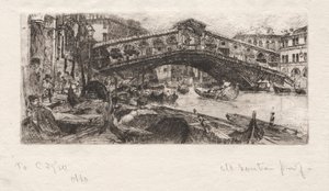 リアルト、ヴェネツィア 作： Otto H. Bacher