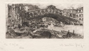リアルト、ヴェネツィア、1880。 作： Otto H. Bacher