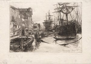 1880年にヴェネツィアで表示します。 作： Otto H. Bacher