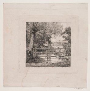 小川沿いの柳の木 作： Otto Haslund