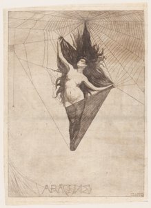 アラクネ、1884年、1884年。 作： Otto Henry Bacher