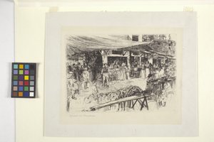 メルカート・ヴェッキオ、フィレンツェ 作： Otto Henry Bacher