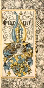 ドイツ侯爵家の先祖代々の紋章：フガー 作： Otto Hupp