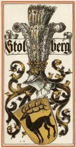 ドイツ侯爵家の先祖代々の紋章：シュトルベルク 作： Otto Hupp
