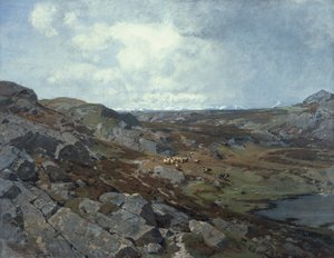 高山の風景、ミュンヘン 作： Otto Ludvig Sinding