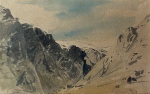 山のスケッチ 作： Otto Ludvig Sinding