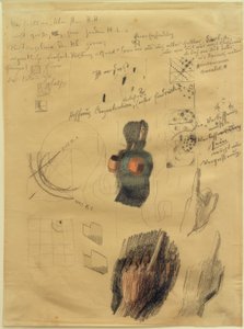 手をつなぐ上での構成と手の研究を含むスケッチシート（回答） 作： Otto Meyer Amden