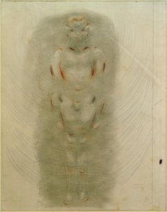 立っている少年の行為。ローザ山脈から 作： Otto Meyer Amden