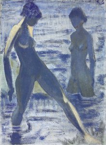 1927年頃の入浴者 作： Otto Mueller