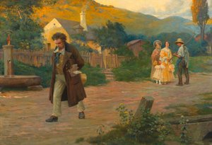 1908年、ウィーン近郊を散歩する孤独なマスター・ベートーベン。