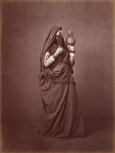 エジプト女性の肖像,c.1870年（写真）