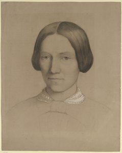 芸術家の母エミリー・ショルデラーの肖像、正面向き 作： オットー・ショルダー