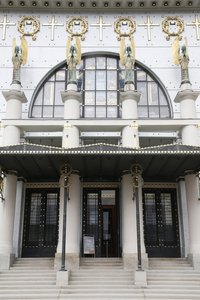 オットー・ワーグナー設計のアム・シュタインホフ教会（レオパルド教会）（オーストリア・ウィーン）（写真 作： Otto Wagner