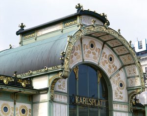 カールスプラッツのオットー・ワーグナー・パビリオン 作： Otto Wagner