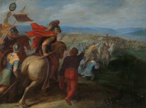 ローマ軍は、バタビア人の裏切りによってユリウス・シビリスの軍をほぼ制圧した。 作： Otto van (1556 1629) Veen