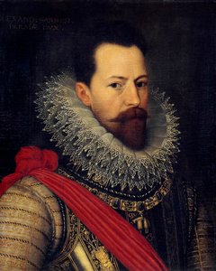 パルマ公爵、オランダ総督（1545-1592）、コンドッティエール・アレキサンダー（アレッサンドロ）・ファルネーゼの肖像 オクタヴィウス・ヴァン・ヴェーン（またはヴェーニウス、ヴェニウス）（1556-1629）による絵画 1585年頃 Sun.0.58 X 0.48 m ブリュッセル王立美術館