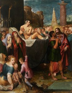 ナインからの若者の復活（パネルに油彩） 作： Otto van Veen