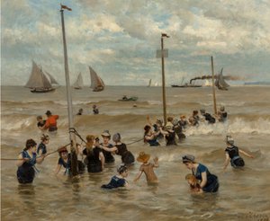 海水浴、1876。 作： Otto von Thoren