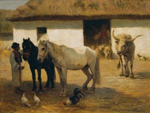 ハンガリーの農場 作： Otto von Thoren