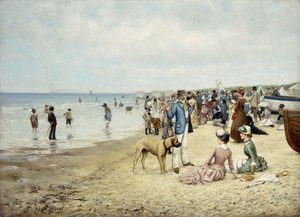 1885年の海辺の日 作： Owen Dalziel