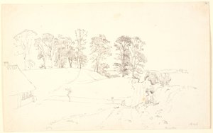 木のある風景。 作： P.C. Skovgaard