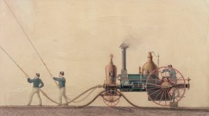 1841年、1865年に米国で最初に使用された蒸気消防車 作： P.R. Hodge