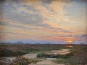 スカーゲンでの夜 作： Peder Severin Krøyer