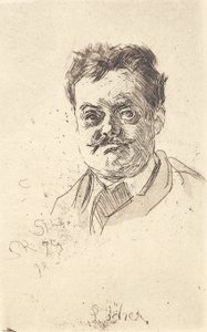 カール・ロッハーの肖像、片面 作： Peder Severin Krøyer