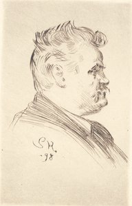 カール・ロッハーの肖像、プロフィール 作： Peder Severin Krøyer