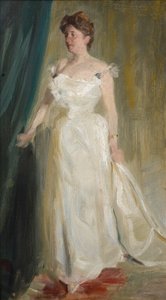 伯爵夫人リリー・スザンヌ・ラーベン＝レヴェッツァーの肖像 作： Peder Severin Krøyer