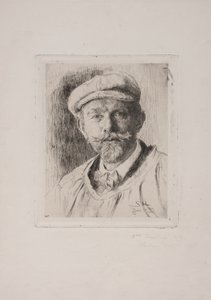 自画像 作： Peder Severin Krøyer