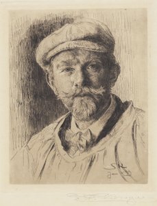 自画像 作： Peder Severin Krøyer