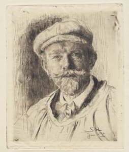 自画像 作： Peder Severin Krøyer