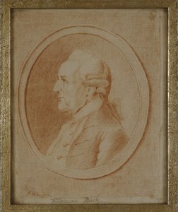 ヴィルヘルムフリードリヒバッハ、1782年（紙に赤いチョーク） 作： P. Guelle or Gulle