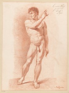 正面から見た男性立裸体（一等1815年） 作： P. Luypen