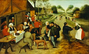 ロードサイドインの農民 作： P. the Younger Brueghel