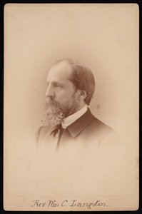 ウィリアム・チャウンシー・ラングドン牧師の肖像、1831～1895年、1881年頃。 作： Pach Bros