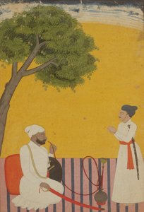 王子の肖像、ジャンムー、カシミール、1760 作： Pahari School
