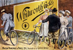 ウィットワースの自転車、1900年頃（イラスト） 作： Pal (1855 1942)