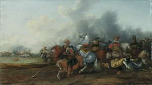 騎兵の小競り合い、1632 作： Palamedes Palamedesz