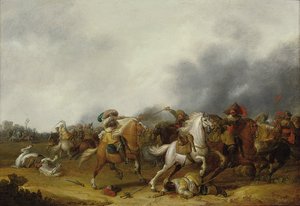 騎兵の小競り合い、1634 作： Palamedes Palamedesz