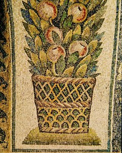 フルーツバスケット、西暦430年頃（モザイク） 作： Paleo Christian