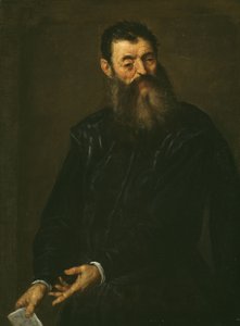 紳士の肖像、1590年頃（キャンバスに油彩） 作： Palma Il Giovane (1548 1628)