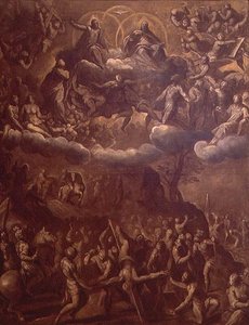 聖ペテロの磔刑」1615年頃（油彩・キャンバス