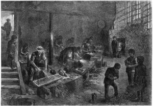 フォークグラインダーの船体、シェフィールド製鋼所、1866 年。 作： Palmer
