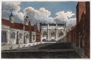 リンカーンズ イン ホールとチャペルの眺め、ロンドン、1811 年