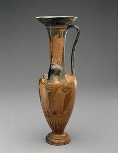 Loutrophoros Hydria with Wedding Procession、480-460BC（テラコッタ） 作： Pan Painter (attr. to)